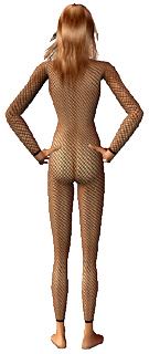 The Sims 2 female adult netzcatsuit back Download