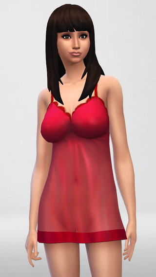 xSIMS Red Negligee Location Sims 4