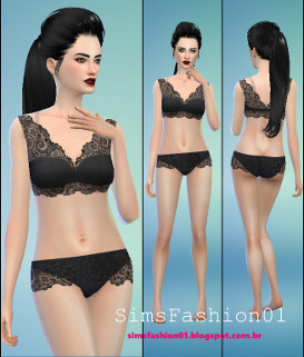 xSIMS The Sims 4 Web Find Sexy Black Lingerie 
