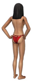 The Sims 2 - female adult slip red -back- Download